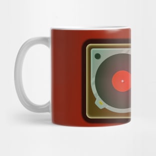 Retro record player DJ design Mug